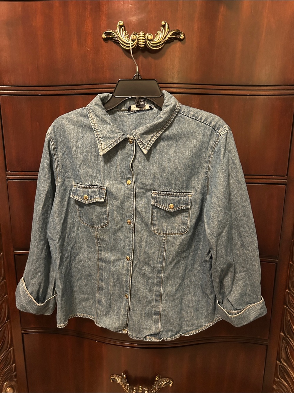 Jones New York Light Blue Denim Jacket - Women's Casual Jean Jacket
